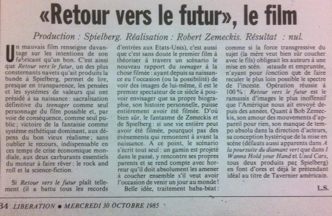 Retour vers le Futur par Louis Skorecki