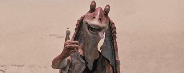 Jar Jar Binks dans Star Wars, épisode I : La Menace fantôme