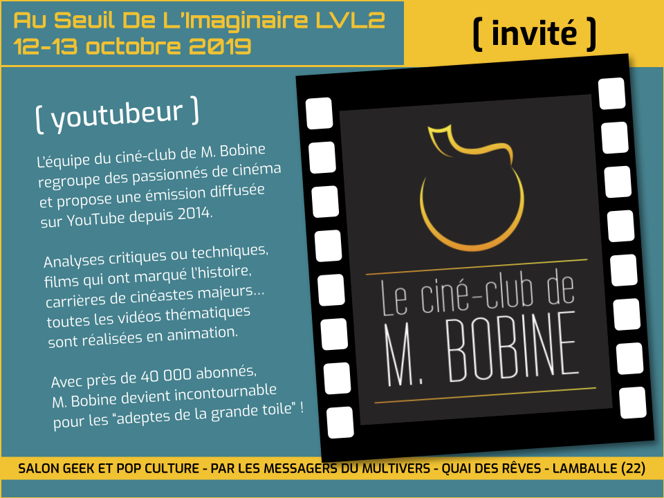 M. Bobine invité au salon Au Seuil de l'Imaginaire 2019 à Lamballe